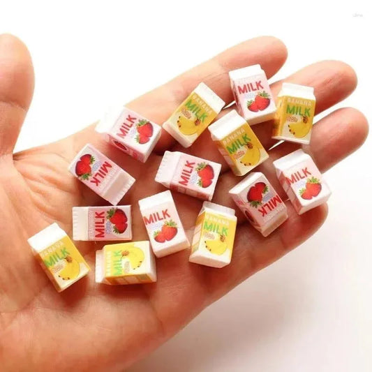 Miniature Milk Tetra Pack | 10 Pcs