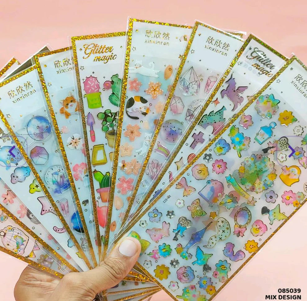 Glitter Magic - Fish Stickers