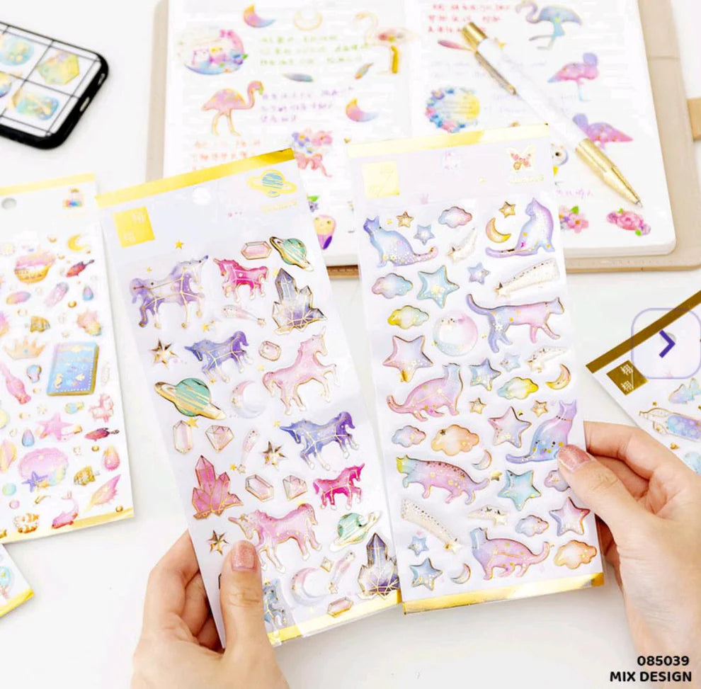 Glitter Magic - Fish Stickers