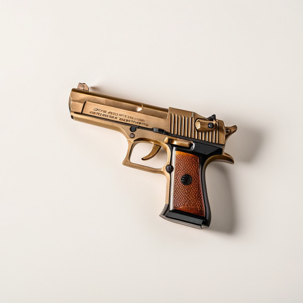 Metal Toy Gun - Copper