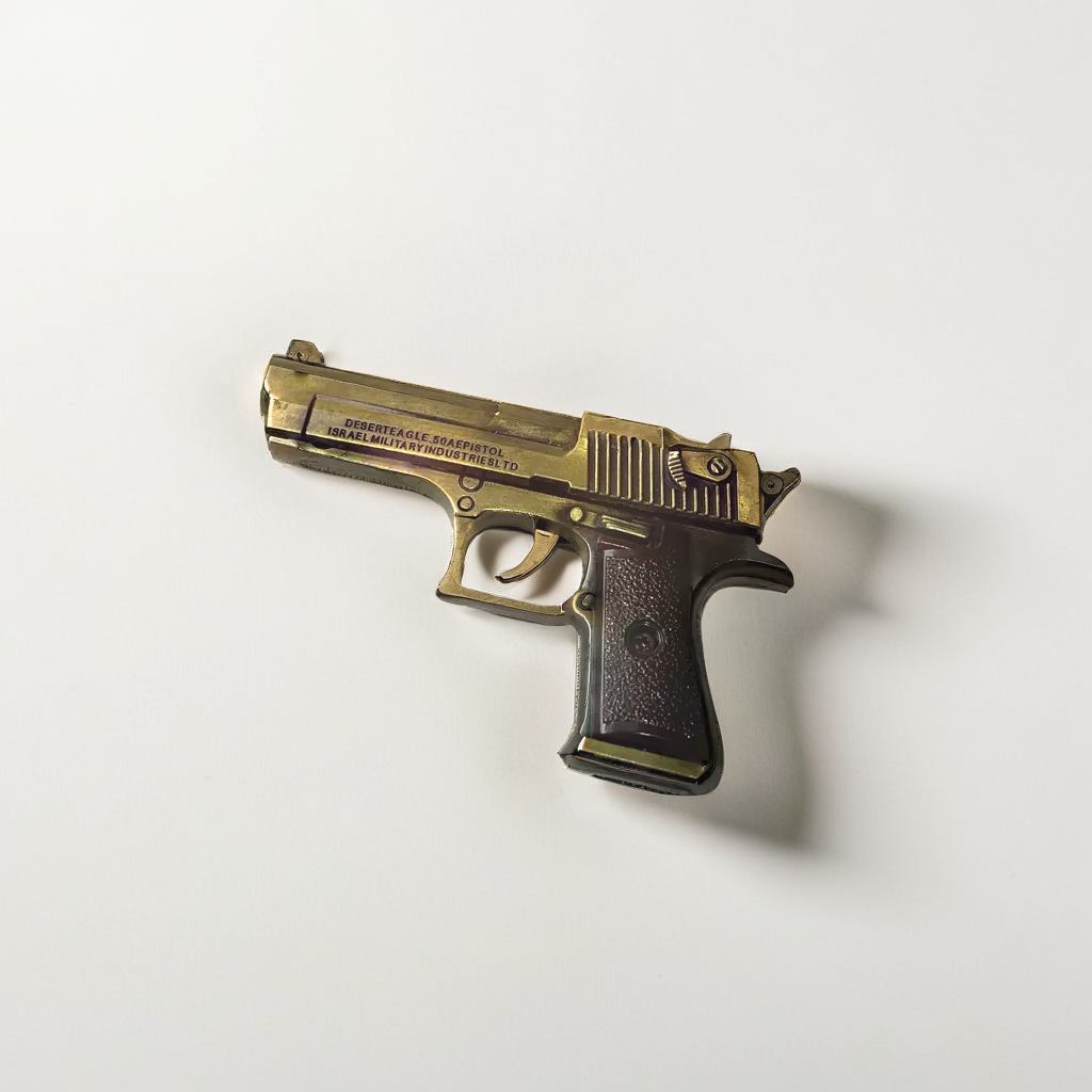 Metal Toy Gun - Brass