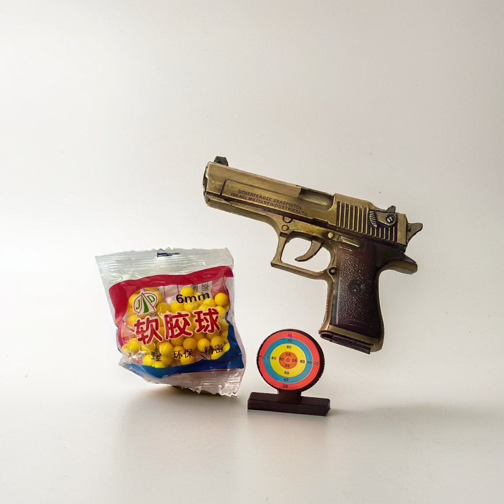 Metal Toy Gun - Brass