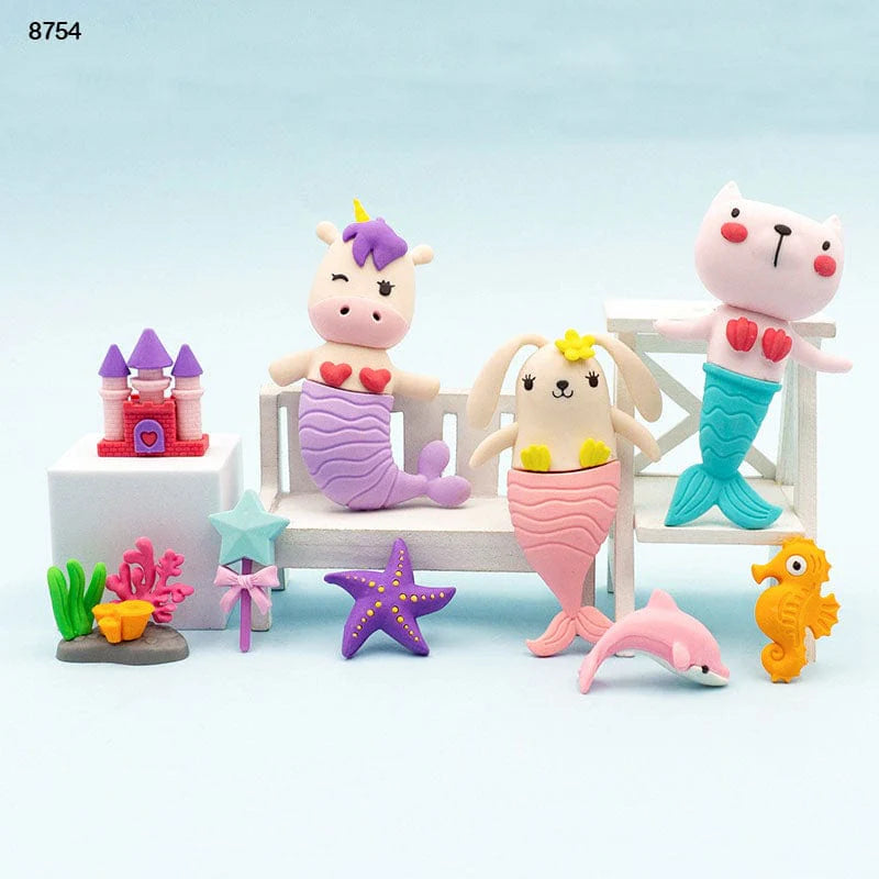 Mermaid Eraser Set