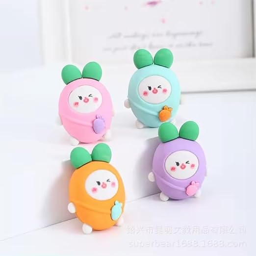 Cute Radish Eraser | Set of 6