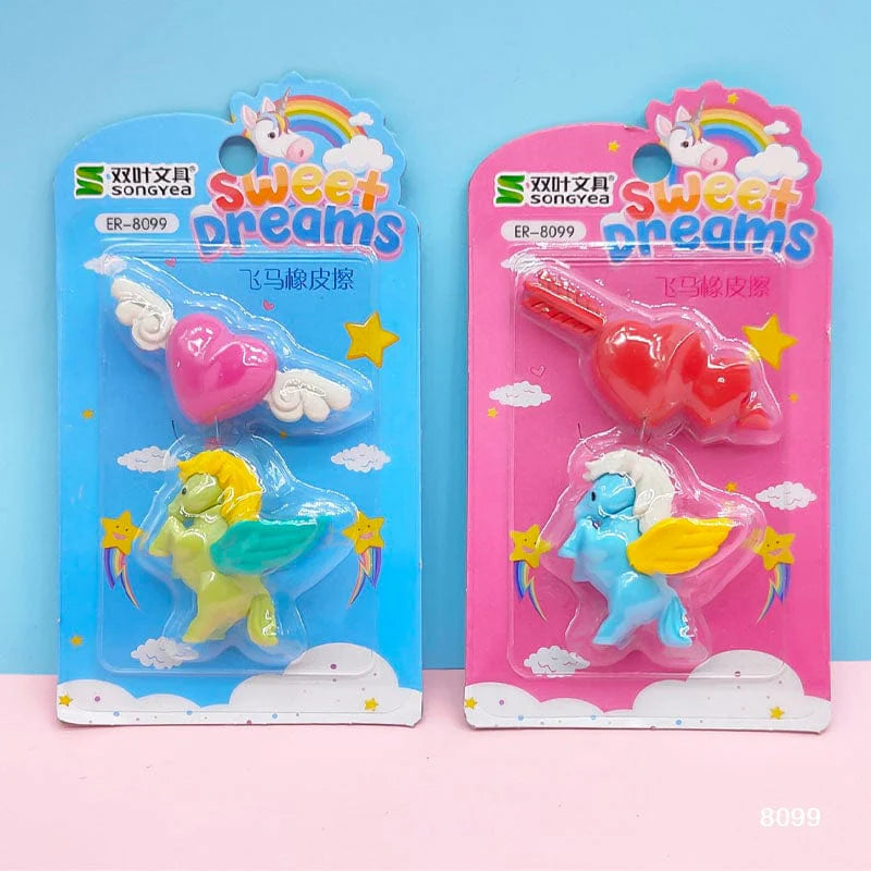 Unicorn Eraser Set