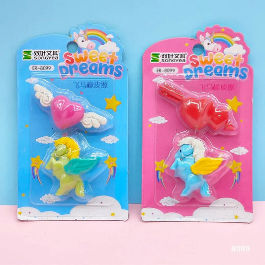 Unicorn Eraser Set