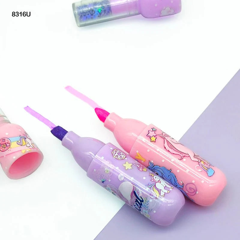 Unicorn Highlighter Bottle Shape | 6Pcs